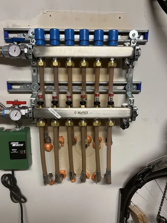 Plumber performing Leak Detection at a residential property in Arbuckle